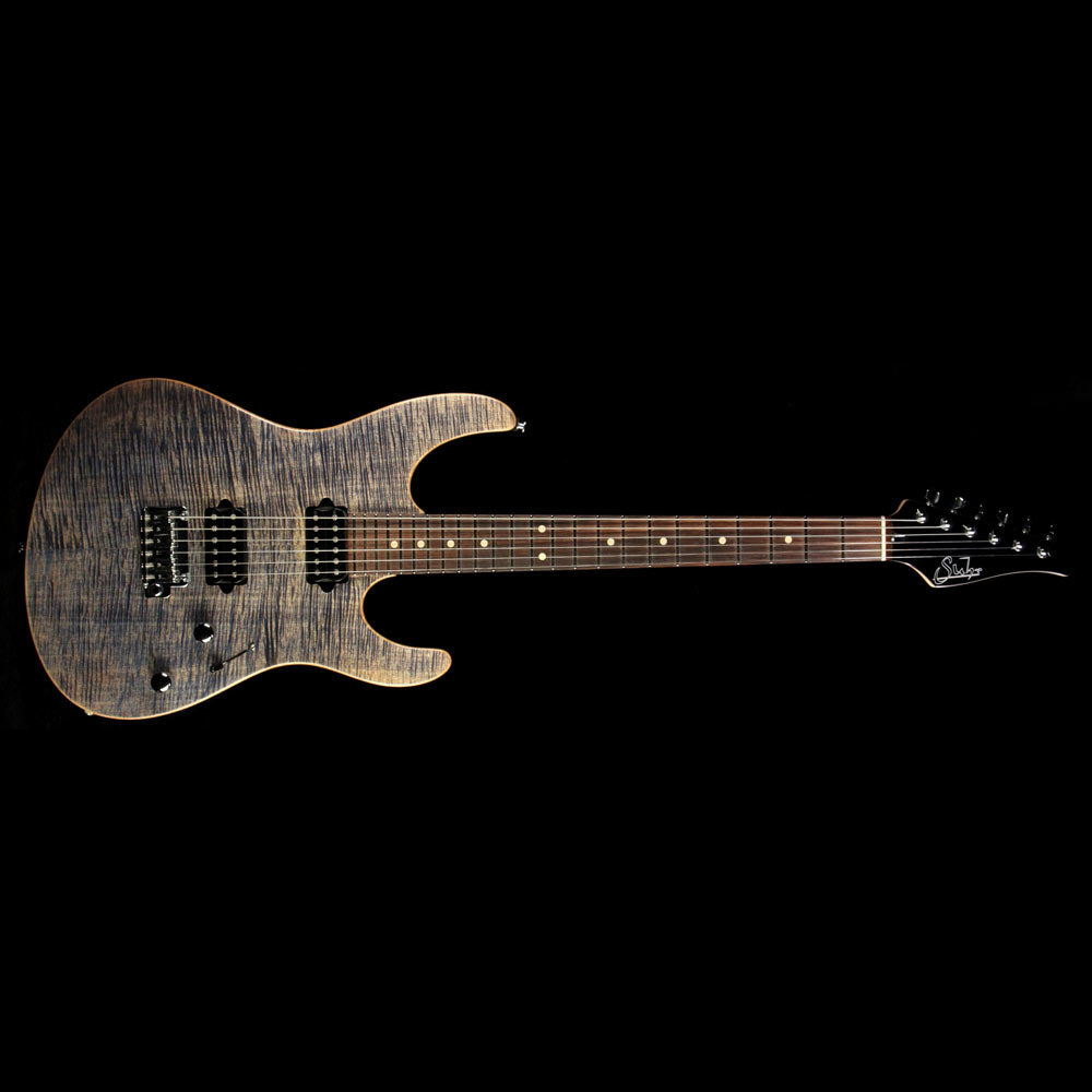 Used 2012 Suhr Modern Pro Series M7 Electric Guitar Trans Blue Denim Slate — 2