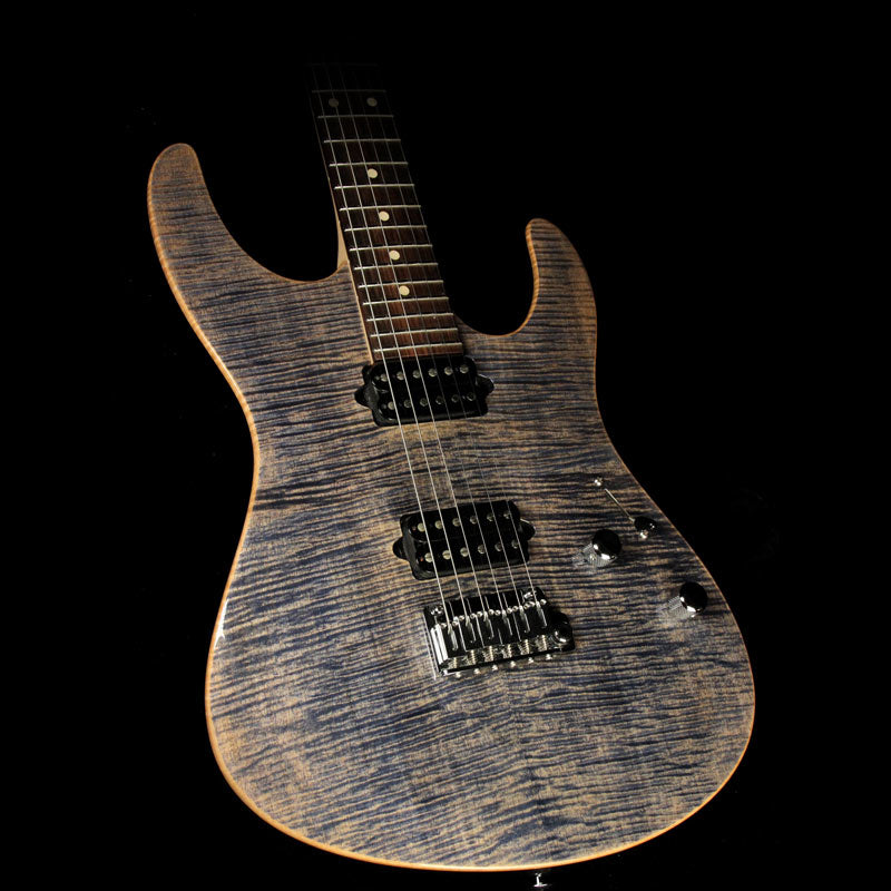 Used 2012 Suhr Modern Pro Series M7 Electric Guitar Trans Blue Denim Slate — 1