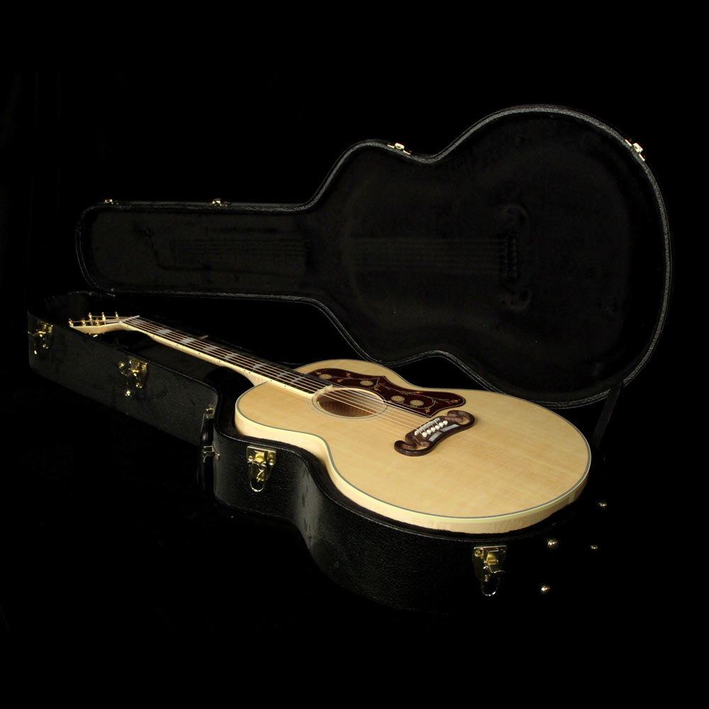 Gibson SJ-200 Acoustic-Electric Guitar Antique Natural — 5