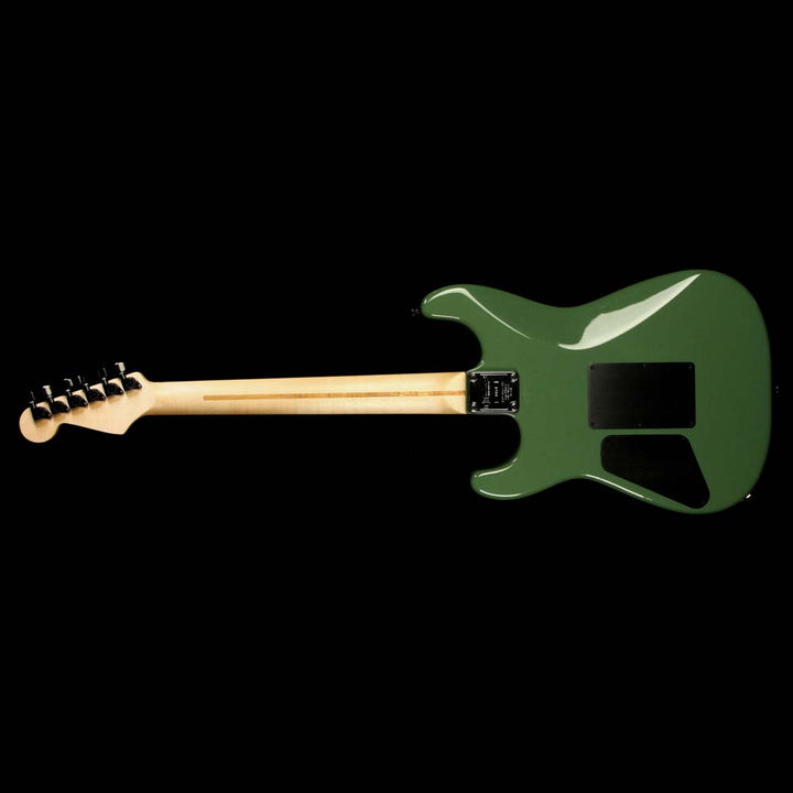 Used 2010 Charvel Custom Shop San Dimas Electric Guitar Rising Sun Green with Gold Leaf Letters