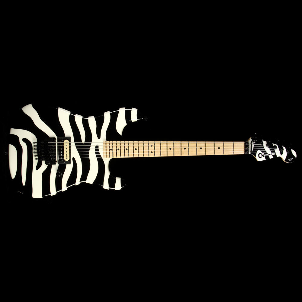 Used 2008 Charvel Custom Shop San Dimas Electric Guitar Dan Lawrence Custom Zebra Stripe — 2
