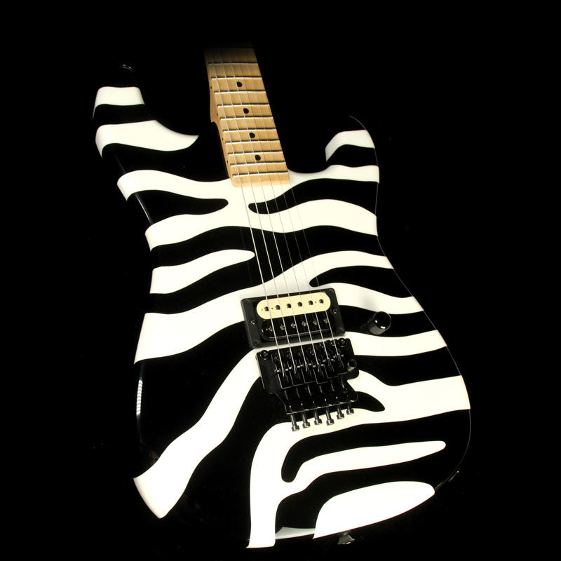 Used 2008 Charvel Custom Shop San Dimas Electric Guitar Dan Lawrence Custom Zebra Stripe — 1