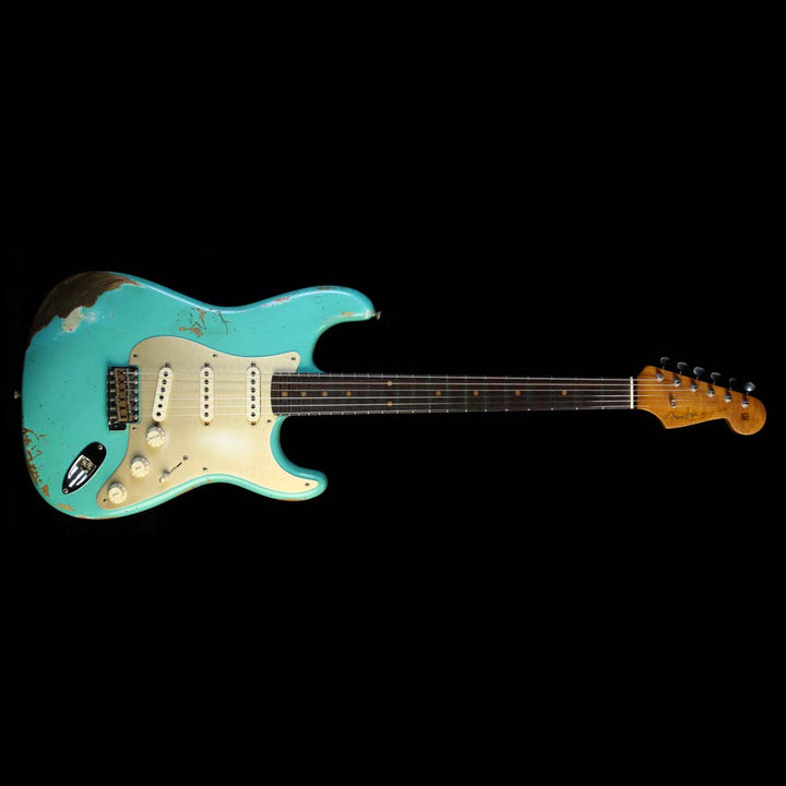 Fender Custom Shop '59 Stratocaster Heavy Relic Electric Guitar Aged Seafoam Green