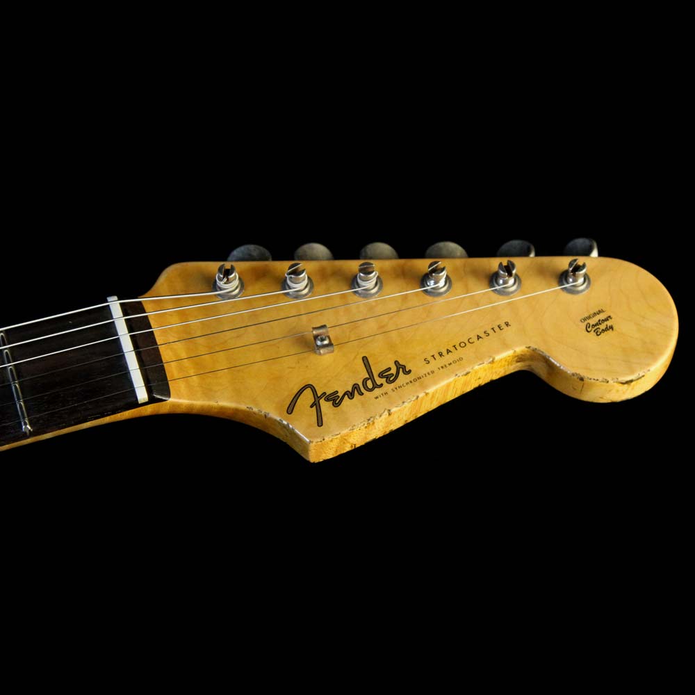 Fender Custom Shop '60 Stratocaster Relic Electric Guitar Aged Olympic White — 4