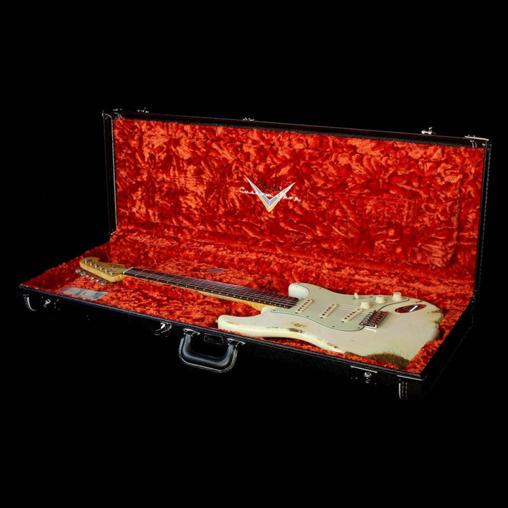 Fender Custom Shop '60 Stratocaster Relic Electric Guitar Aged Olympic White