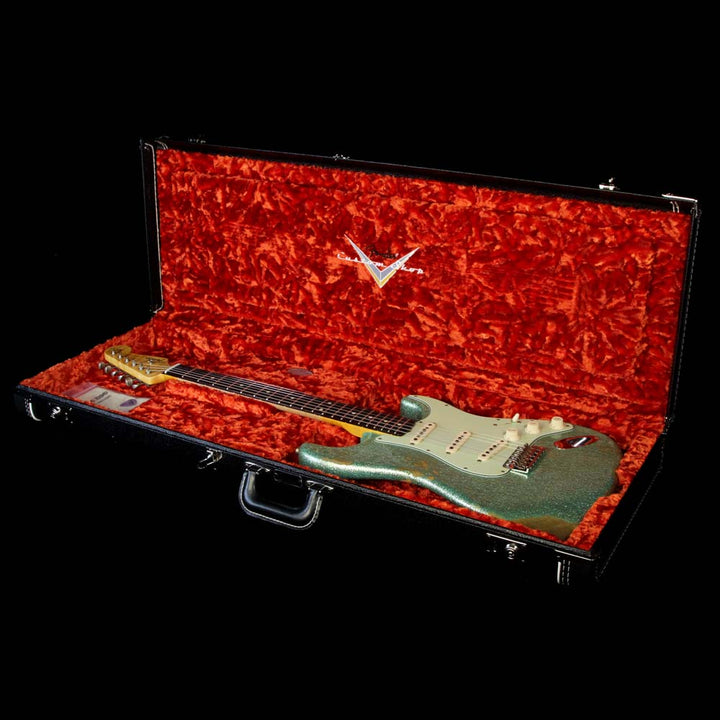 Fender Custom Shop '60 Stratocaster Relic Electric Guitar Seafoam Sparkle