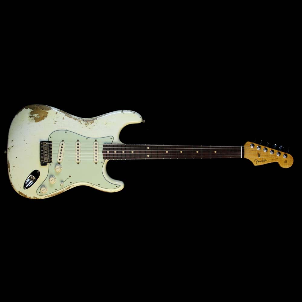 Fender Custom Shop '60 Stratocaster Relic Aged Olympic White — 2
