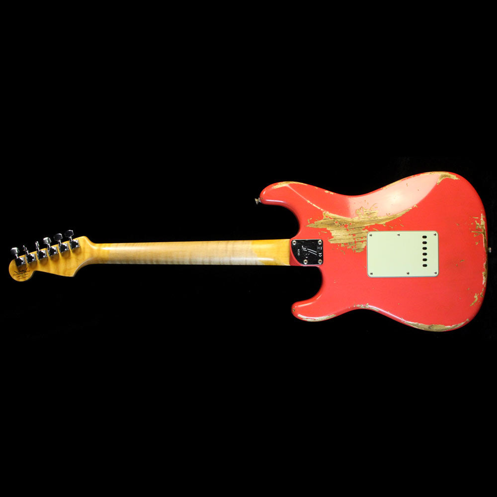 Fender Custom Shop Limited Edition Thin Skin Stratocaster Relic Electric Guitar Faded Fiesta Red — 3