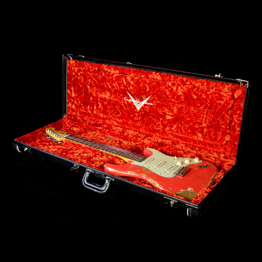 Fender Custom Shop Limited Edition Thin Skin Stratocaster Relic Electric Guitar Faded Fiesta Red — 5