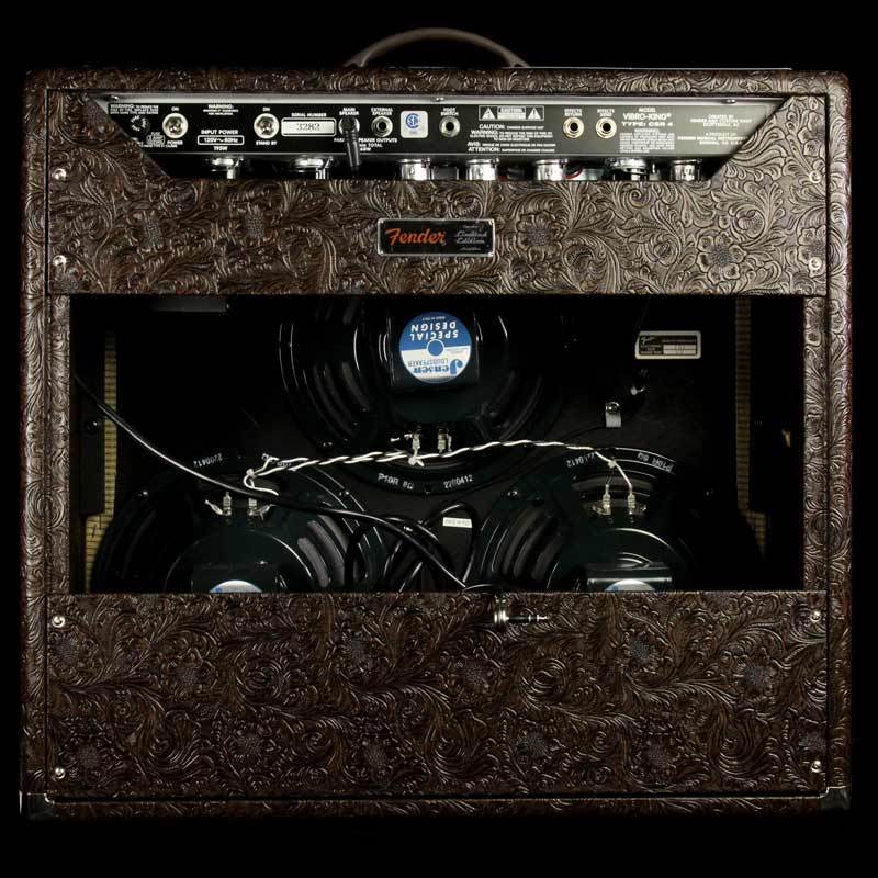 Used Fender Vibro-King Limited Edition Combo Electric Guitar Amplifier Tooled Tolex — 2