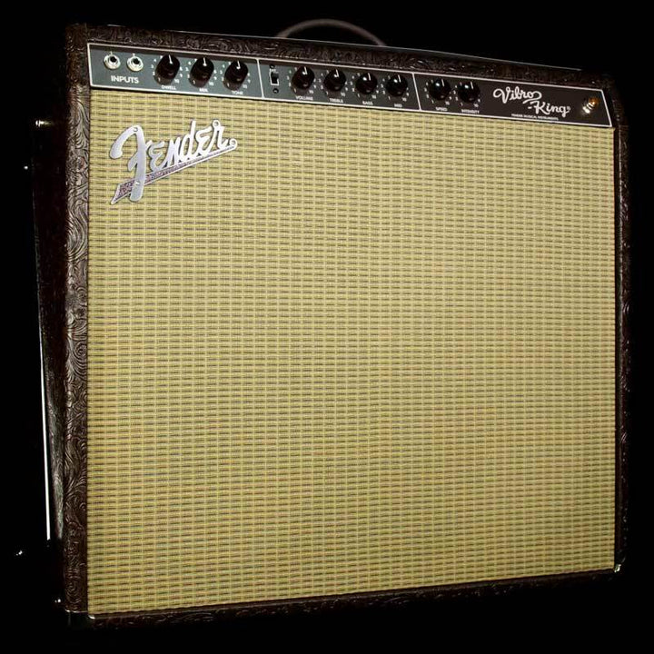 Used Fender Vibro-King Limited Edition Combo Electric Guitar Amplifier Tooled Tolex