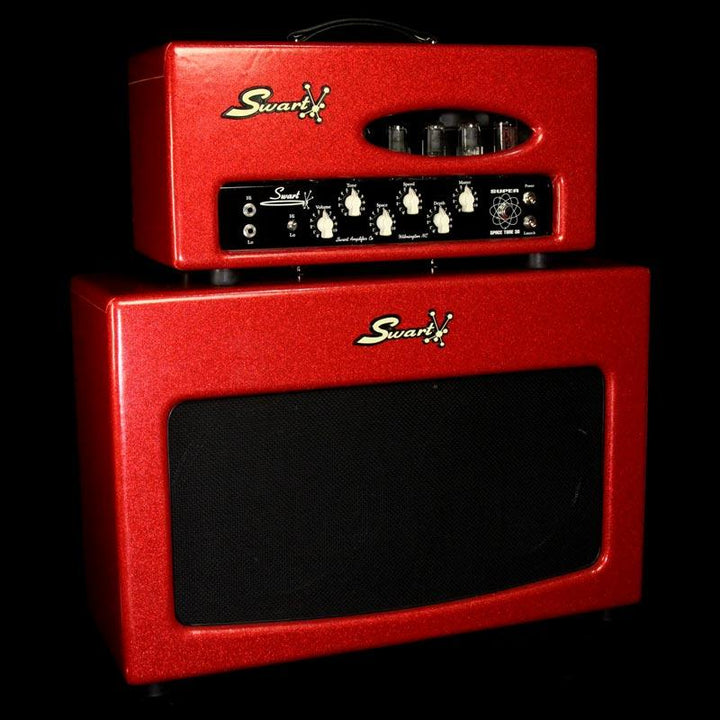 Used 2007 Swart Super Space Tone 30 Head & 2x12 Cabinet Red Sparkle
