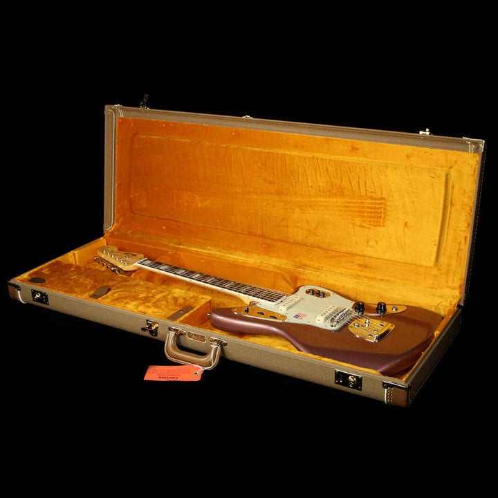 Used 2012 Fender 50th Anniversary Jaguar Electric Guitar Burgundy Mist Metallic