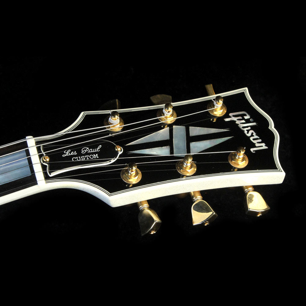 Used Gibson Custom Shop Les Paul Custom Electric Guitar Diamond White — 4