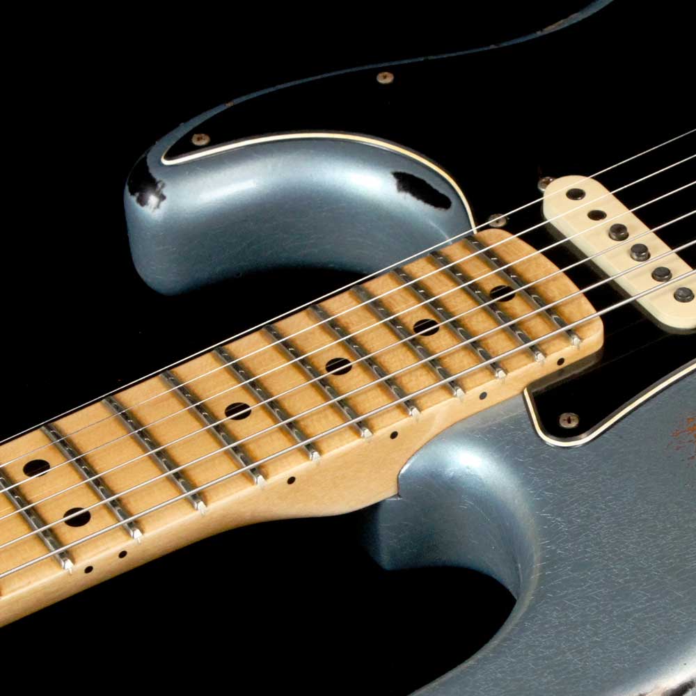 Fender Custom Shop Garage Mod 1969 Stratocaster Ice Blue Metallic over 3 Color Sunburst Heavy Relic — 8