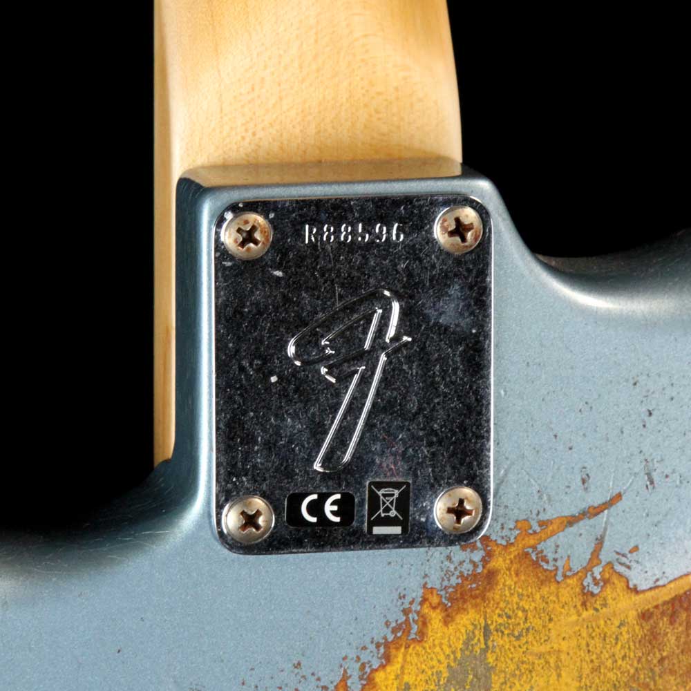 Fender Custom Shop Garage Mod 1969 Stratocaster Ice Blue Metallic over 3 Color Sunburst Heavy Relic — 10