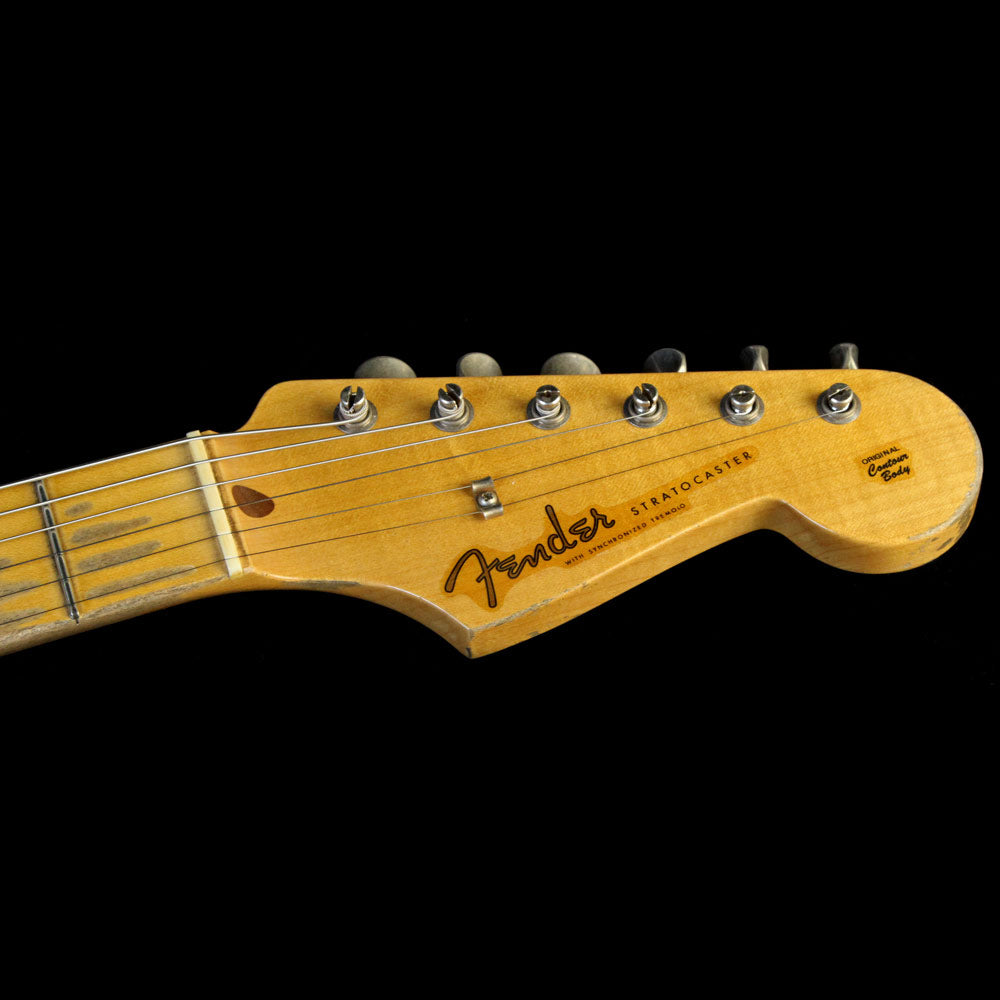 Fender Custom Shop Masterbuilt Todd Krause '56 Active Stratocaster Relic Electric Guitar Black — 4
