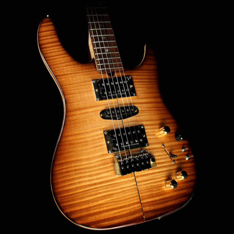 Used Brian Moore C90P.13 Electric Guitar Tobacco Burst — 1