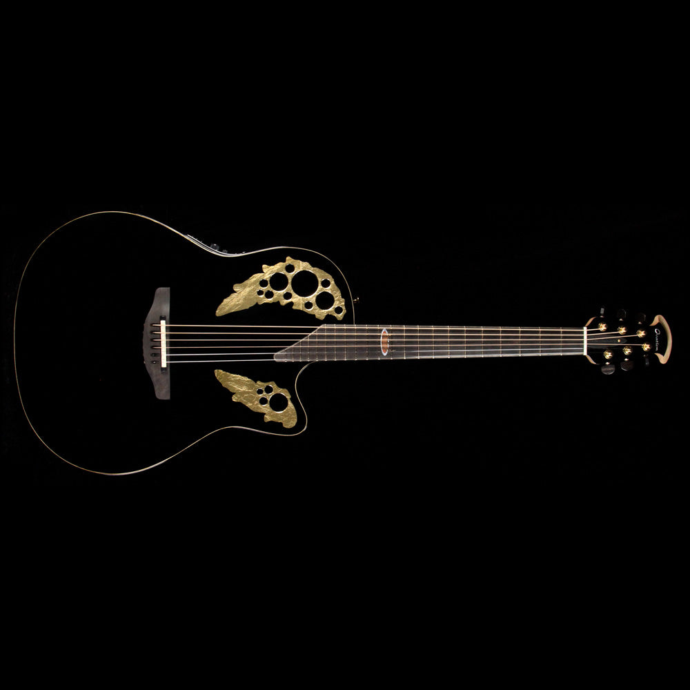 Ovation Limited Edition 50th Anniversary Custom Elite Acoustic Guitar Black — 2