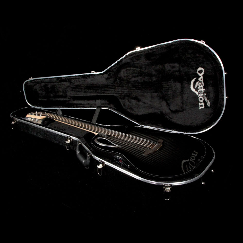 Ovation Adamas 2098-GCF Carbon Fiber Acoustic Electric Guitar Black Burst — 7