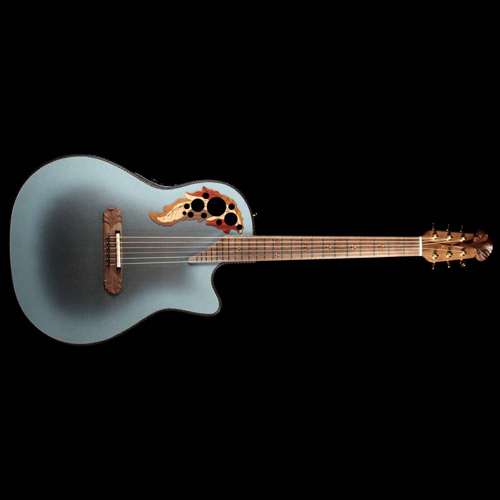 Ovation Adamas 2087GT-8 Carbon Fiber Reverse Blue Burst — 2