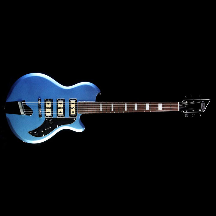 Supro Hampton Electric Guitar Blue Metallic