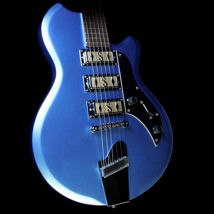 Supro Hampton Electric Guitar Blue Metallic