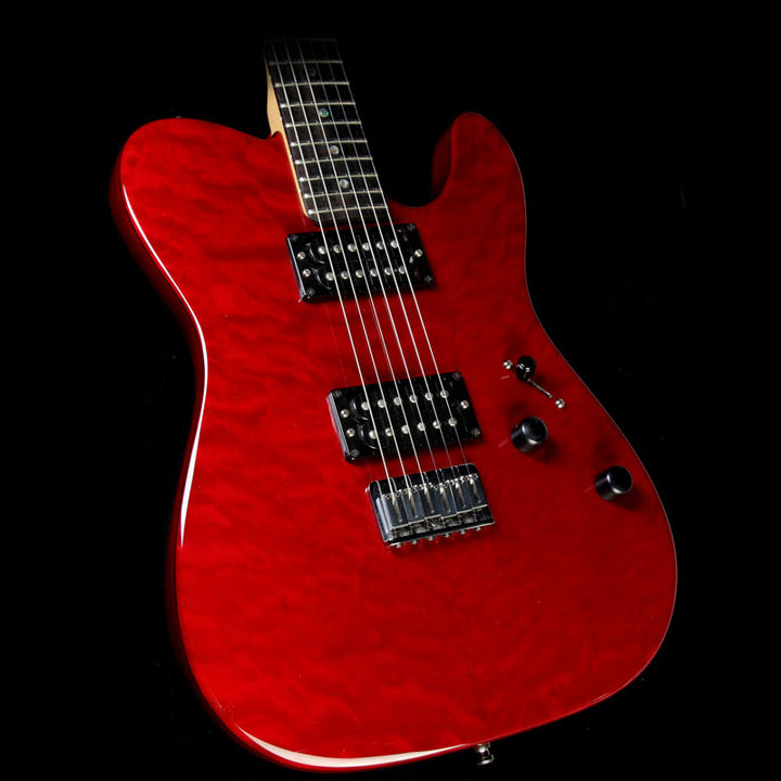 Used 2015 Fender American Deluxe Telecaster Electric Guitar Cherry Red