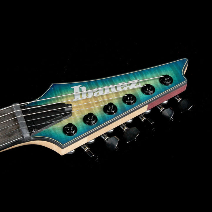 Ibanez Iron Label SIX6FDFM Electric Guitar Blue Space Burst