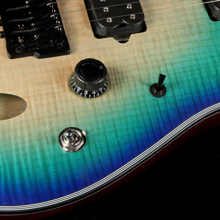 Ibanez Iron Label SIX6FDFM Electric Guitar Blue Space Burst