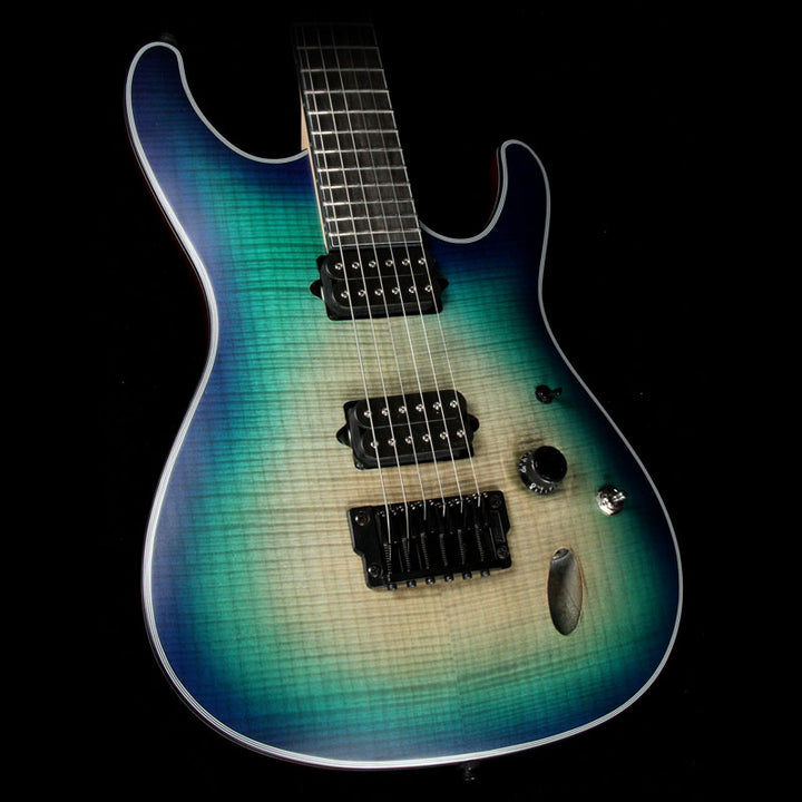 Ibanez Iron Label SIX6FDFM Electric Guitar Blue Space Burst