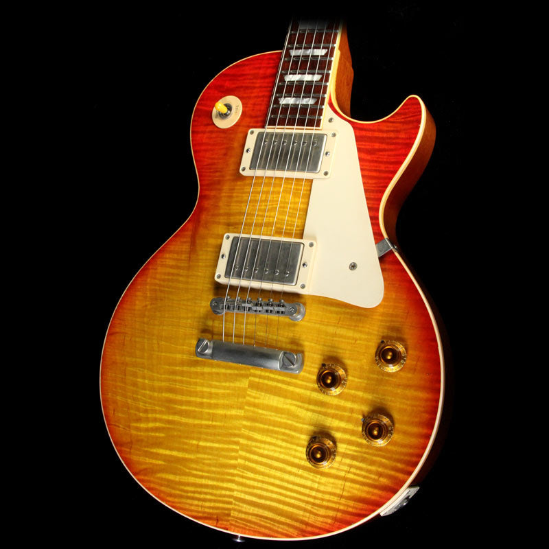 Used 2001 Gibson Custom Shop Tom Murphy Aged Historic 1959 Les Paul Electric Guitar Cherry Sunburst — 1