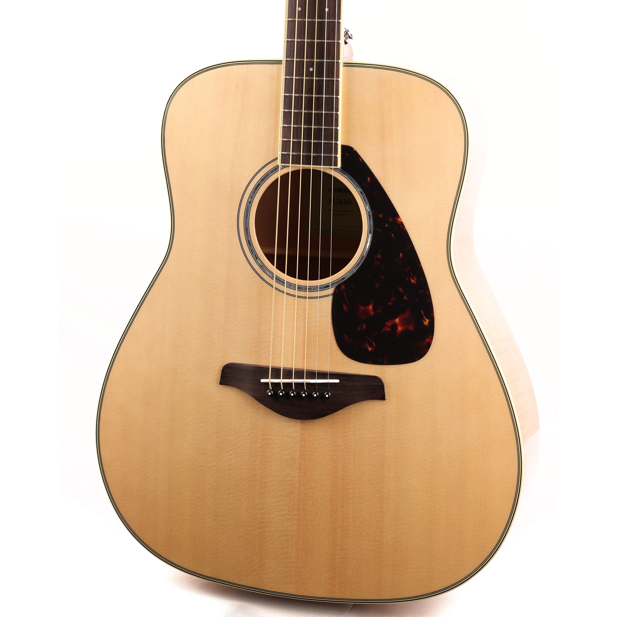 Yamaha FG840 Dreadnought Acoustic Guitar Natural | The Music Zoo