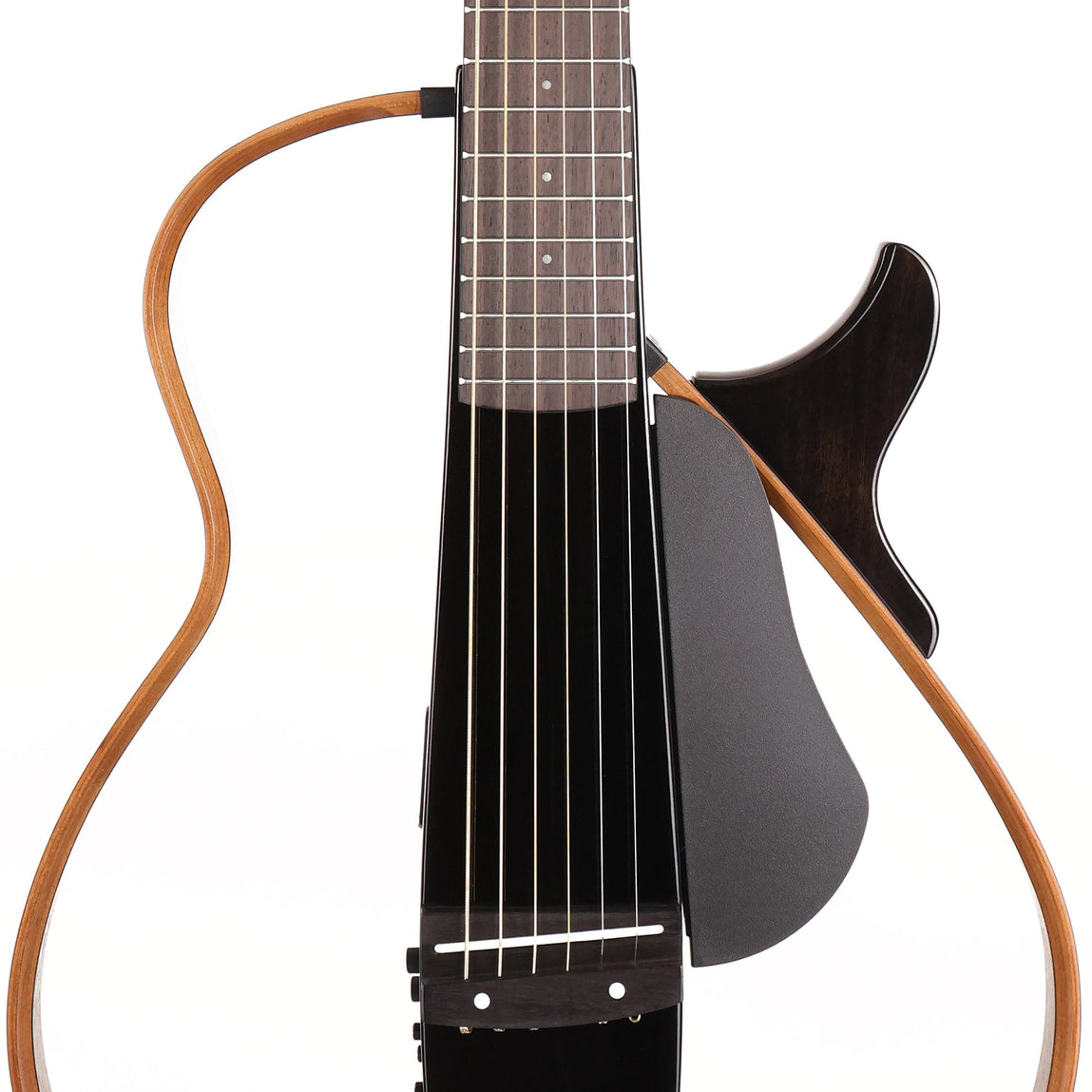 Yamaha Silent Guitar SLG200S Trans Black | The Music Zoo