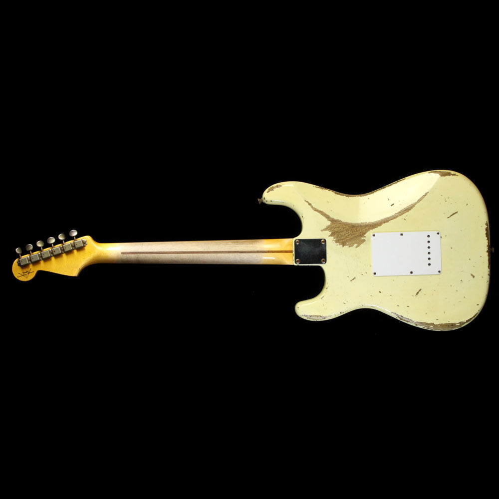 Used 2014 Fender Custom Shop 60th Anniversary 1954 Stratocaster Heavy Relic Electric Guitar Vintage White — 3