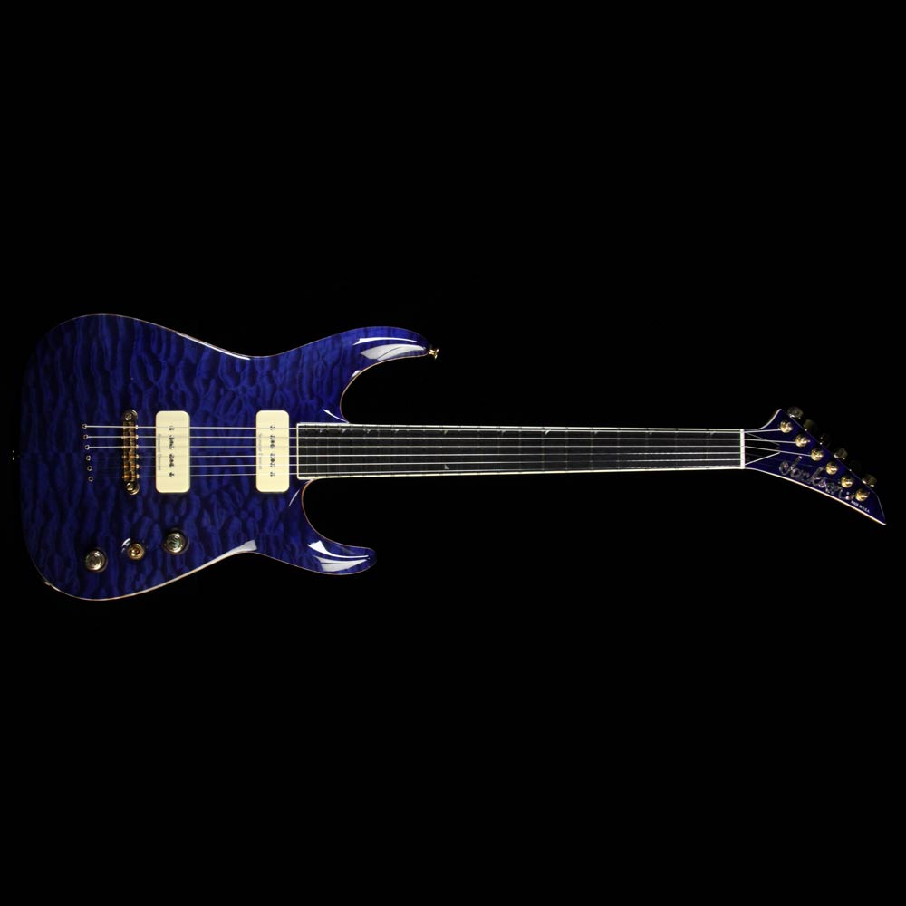 Used 2002 Jackson USA SLATQ 90 Electric Guitar Trans Blue — 2