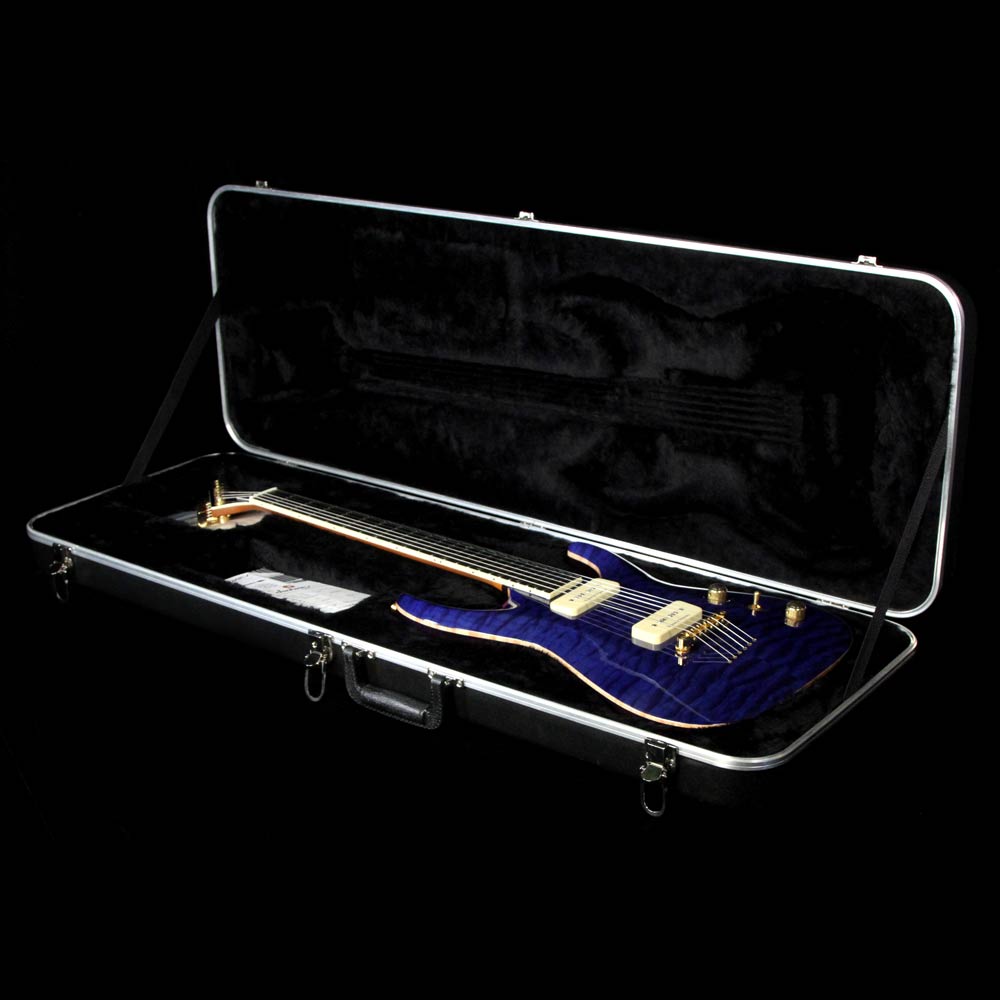 Used 2002 Jackson USA SLATQ 90 Electric Guitar Trans Blue — 5