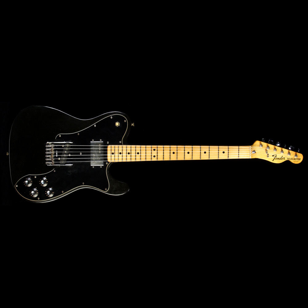 Used 1975 Fender Telecaster Custom Electric Guitar Black — 2
