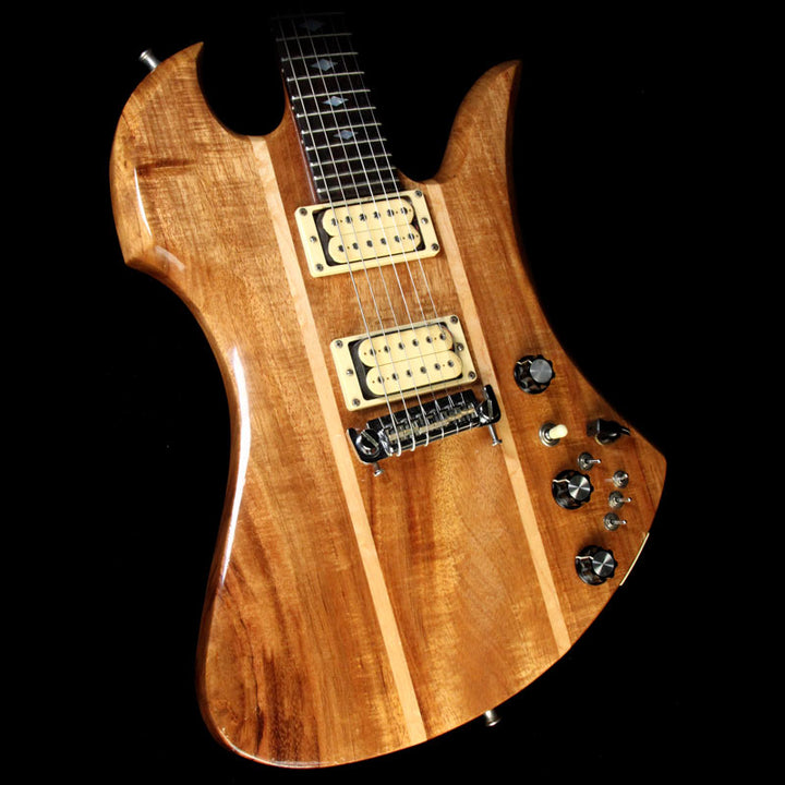 Used 1979 BC Rich Mockingbird Deluxe Electric Guitar Natural Koa