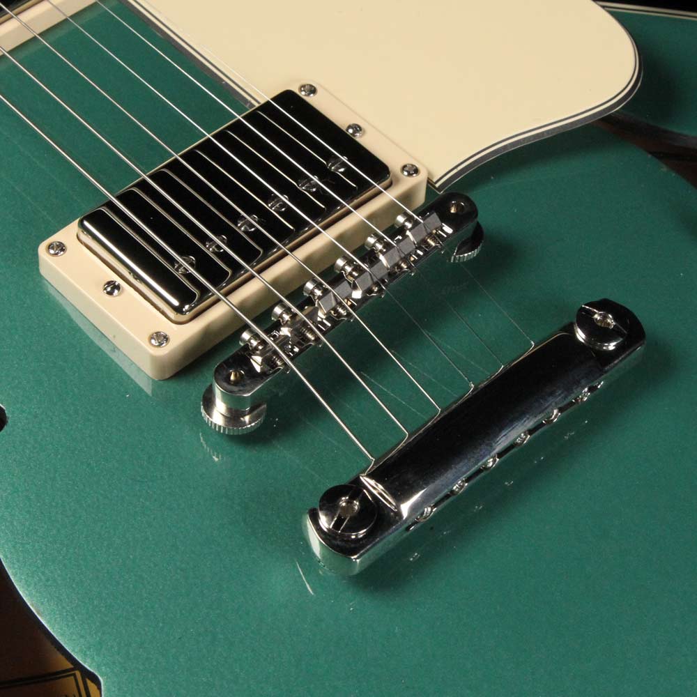 Gibson Memphis Limited Edition ES-335 Big Block Retro Emerald Green Metallic — 4