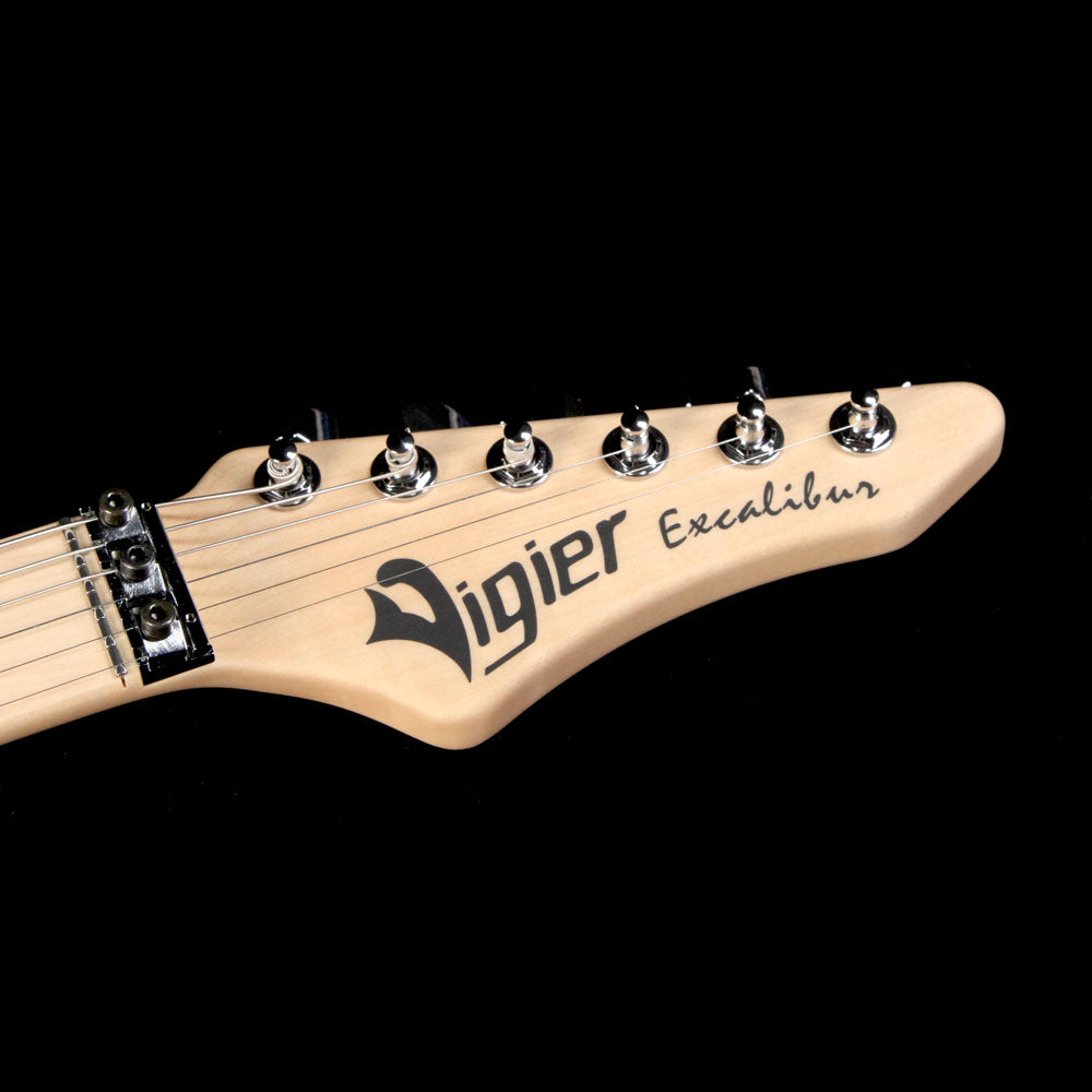 Vigier Excalibur Original HSS Electric Guitar Rock Art Yellow/Black Swirl — 4