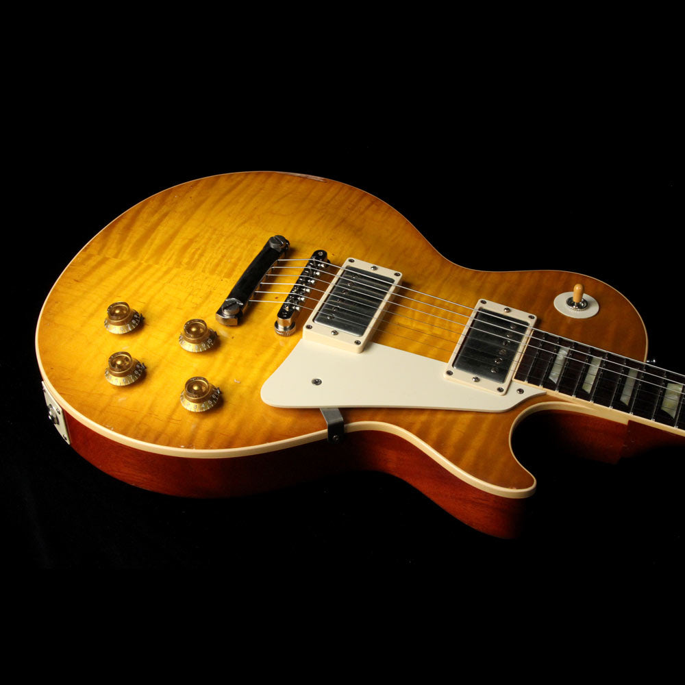 Used 2011 Gibson Custom Shop Collectors Choice #2 Goldie 1959 Les Paul Electric Guitar Aged Green Lemon Burst — 6