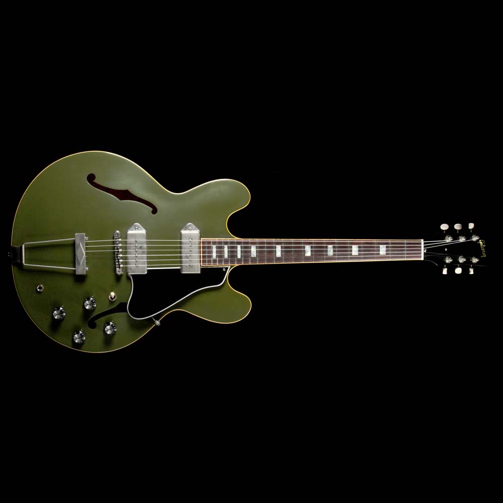 Gibson Memphis ES-330 Limited Edition VOS Olive Drab Green — 2