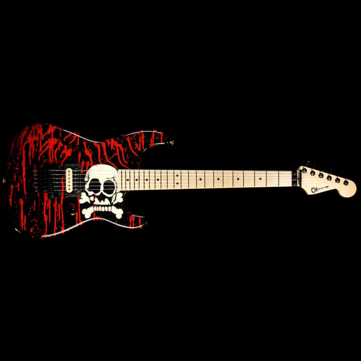 Used Charvel Pro Mod San Dimas Warren DeMartini Signature Blood & Skulls Electric Guitar