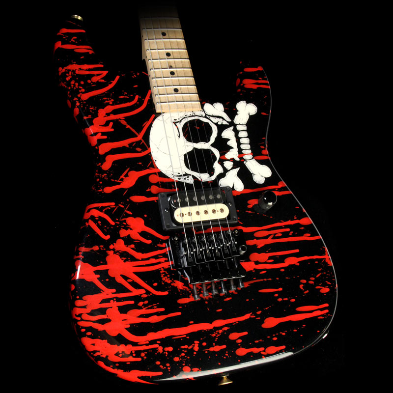 Used Charvel Pro Mod San Dimas Warren DeMartini Signature Blood & Skulls Electric Guitar — 1