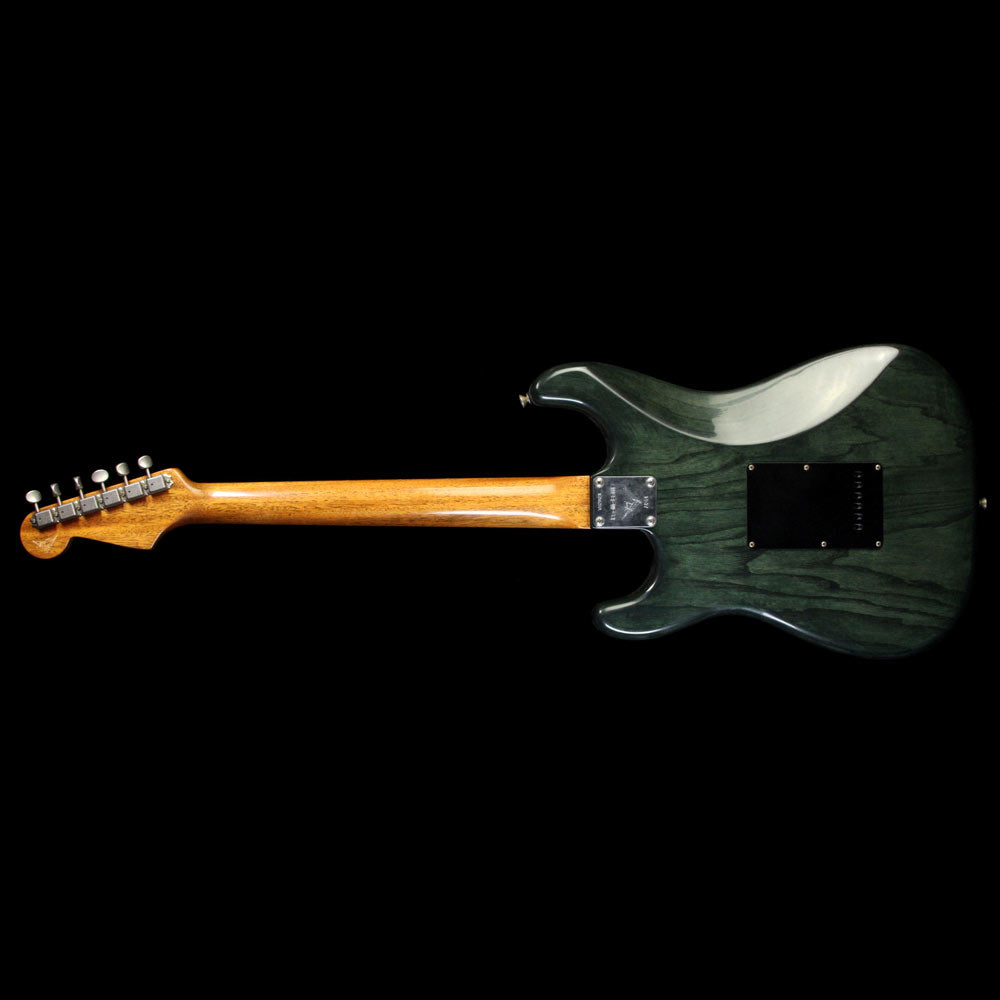 Fender Custom Shop Masterbuilt Yuriy Shishkov Pacific Battle Stratocaster Electric Guitar Transparent Green — 3