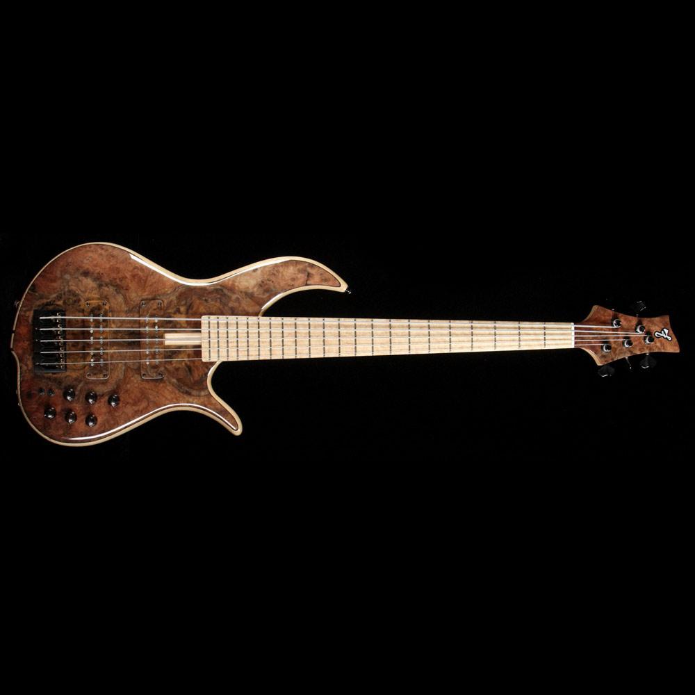F Bass BN5 5-String Bass Burled Walnut Top 2018 NAMM Display — 2