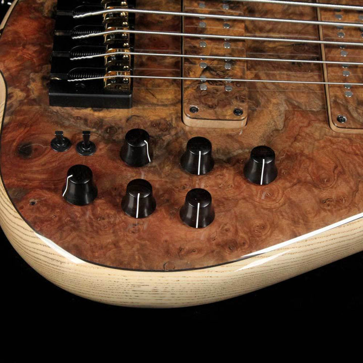 F Bass BN5 5-String Bass Burled Walnut Top 2018 NAMM Display