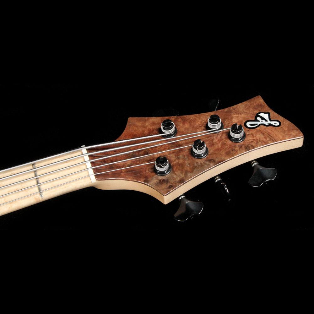 F Bass BN5 5-String Bass Burled Walnut Top 2018 NAMM Display — 7