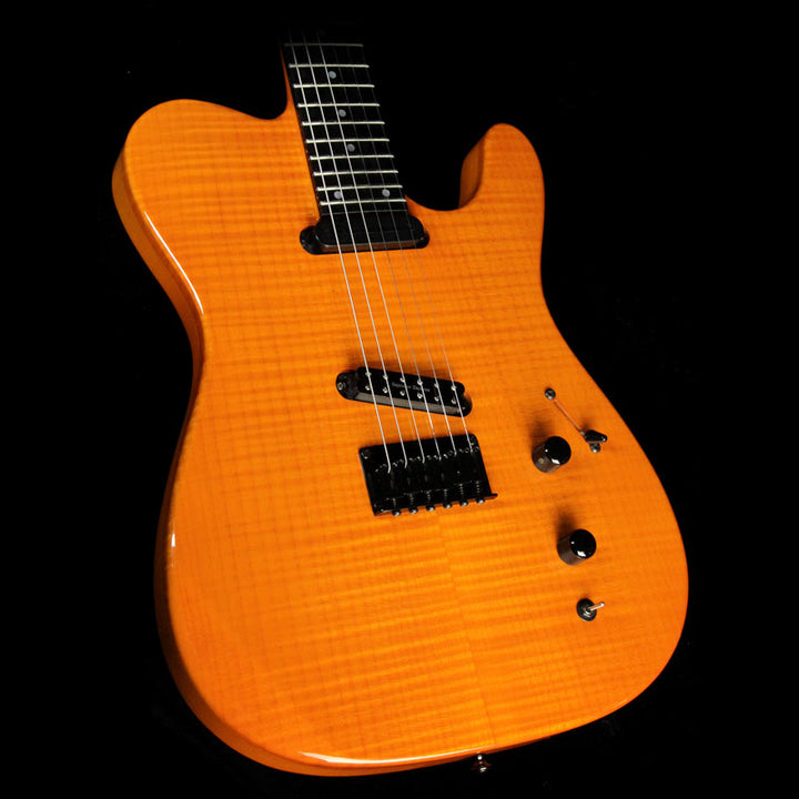 Used Carvin TL60 Flame Maple Top Electric Guitar Transparent Orange